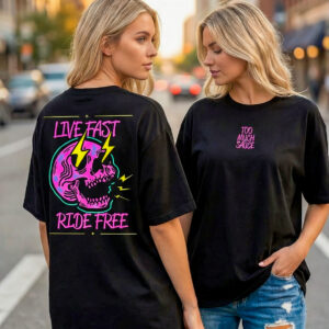 Live Fast - Ride Free Tee